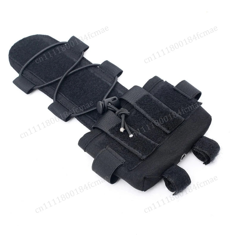 Tactical Helmet Pouch Battery Box Counterweight Pouch Remote Battery Helmet Accessory Storage Bag with Hook Loop for Fast Helmet
