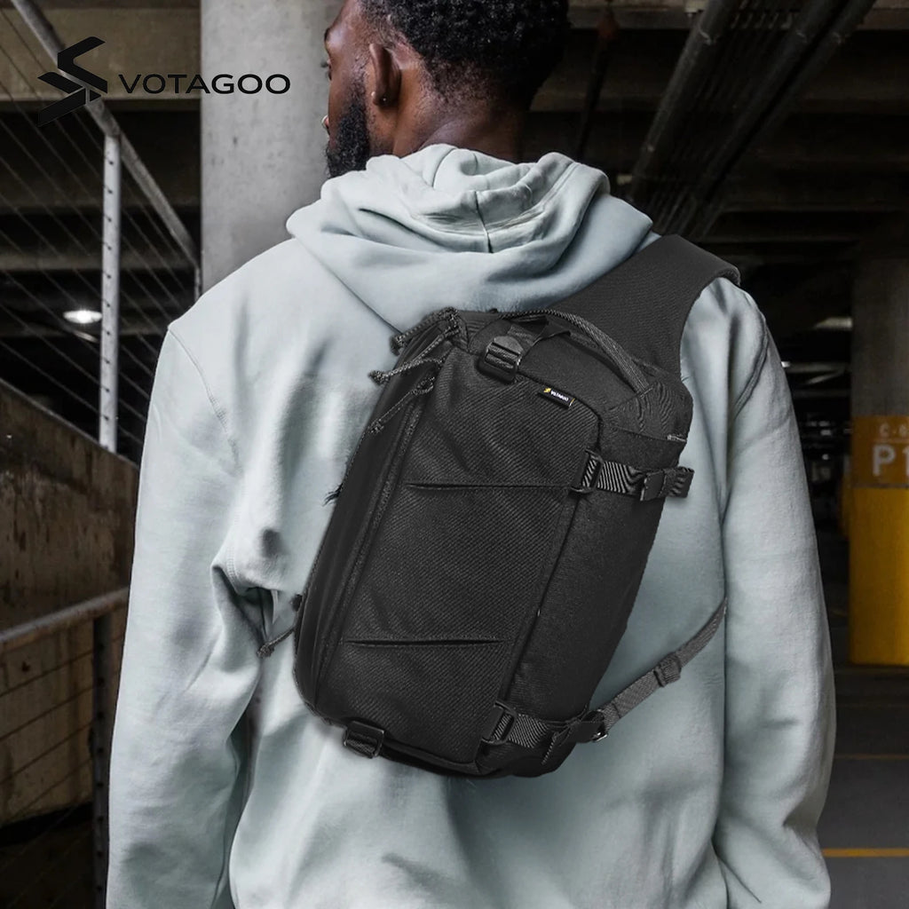 VOTAGOO 13L Tactical Sling Bag Lightweight CCW Concealed Carry EDC Crossbody Shoulder Pack for Men Women Outdoor