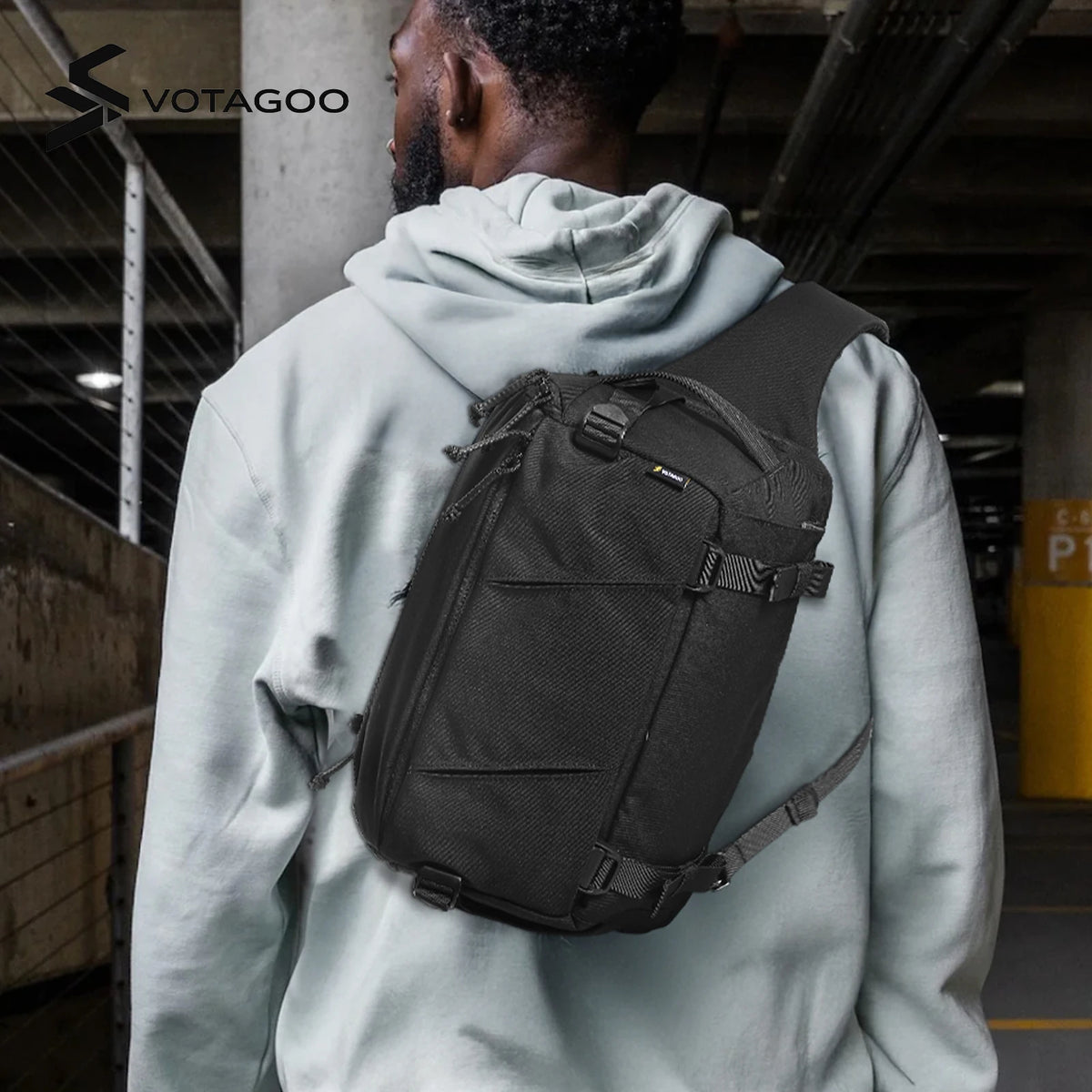 VOTAGOO 13L Tactical Sling Bag Lightweight CCW Concealed Carry EDC Crossbody Shoulder Pack for Men Women Outdoor