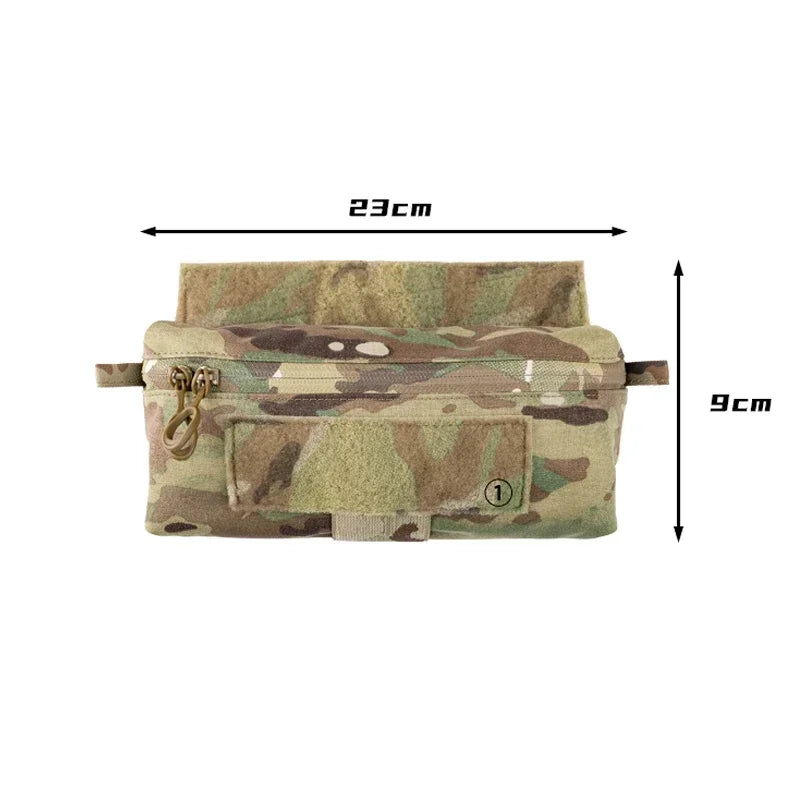 Tactical Drop Pouch D3CR MK3 MK4 Dangler Abdominal Dump Pouch Fanny Pack JPC CPC LBT Vest Mini Plate Carrier Storage Bag