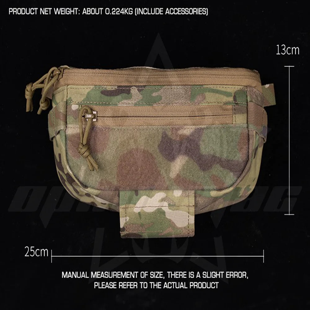 OphidianTac Dual-Purpose Drop Bag Multifunctional Fanny Pocket Hunting Tourniquet Medical Tools Storage Bag Vest Chest Rig