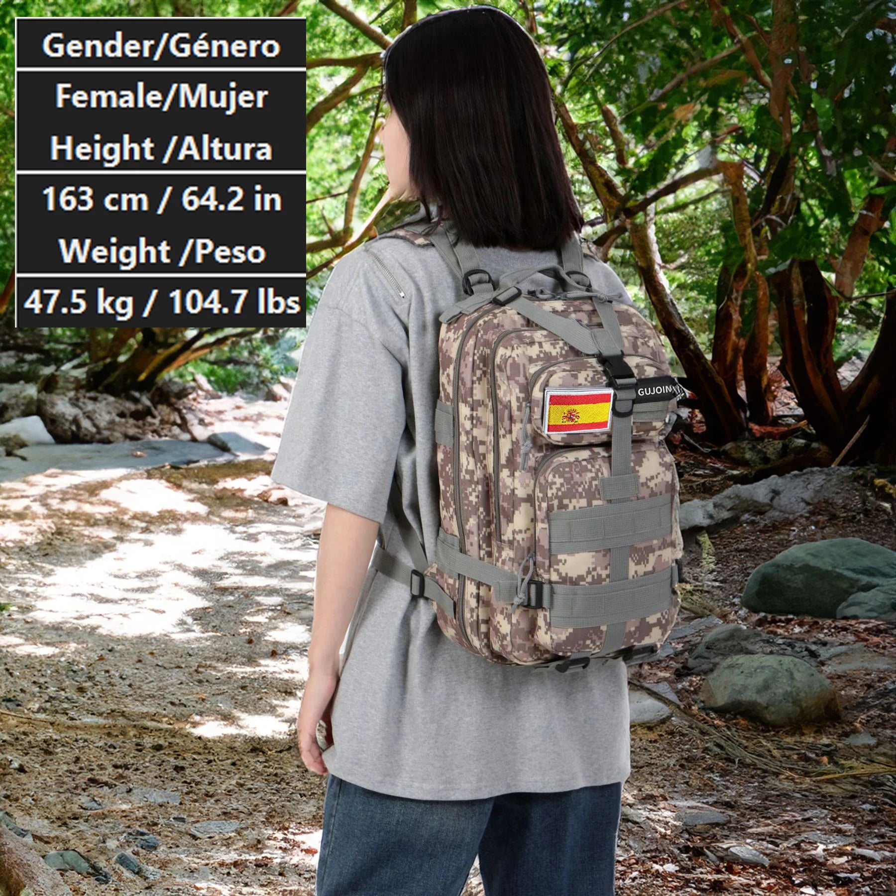 25L  Outdoor  Rucksacks Tactical Sports Camping Hiking Waterproof Trekking Fishing Hunting Bag Backpack
