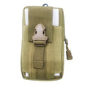 Vertical Canvas Tactical Mobile Waistpack Multifunctional Tactical Camo Sports Bag Tactical Camo Belt Pouch Outdoor Running Bag