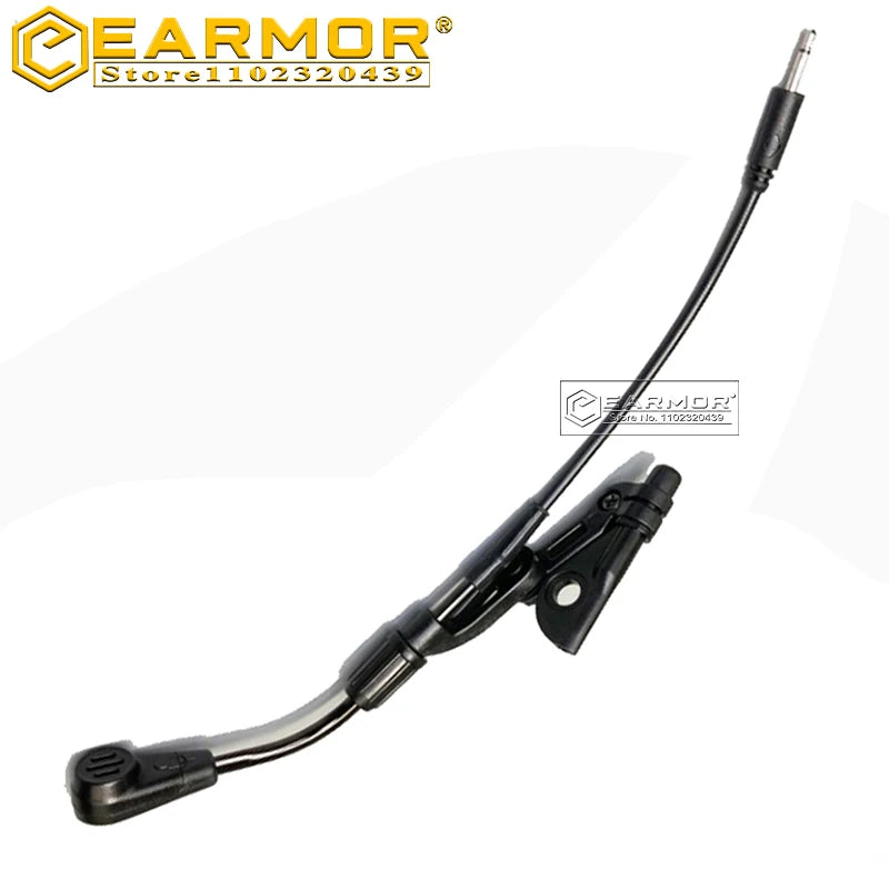 Earmar Shooting Earmuff Microphone Boom Replacement Boom for Tactical Headset M32 and M32H Communications Microphone Accessories