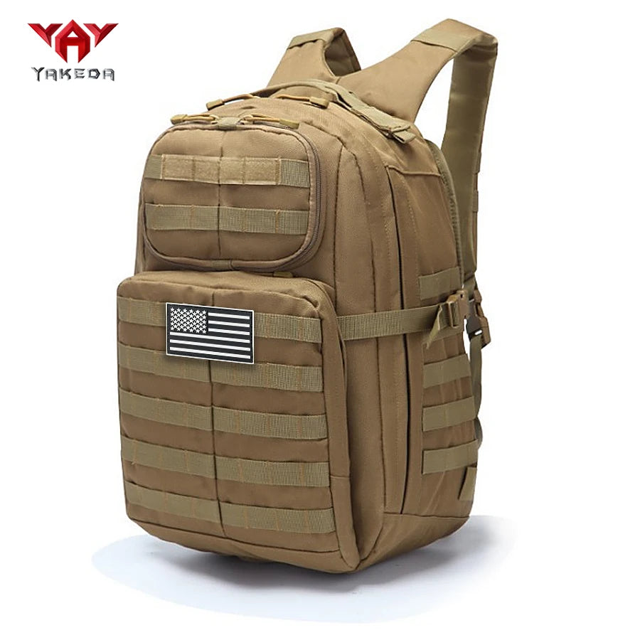 YAKEDA Outdoor sports backpack, men's and women's hiking bag, multifunctional, wear-resistant, breathable, large capacity