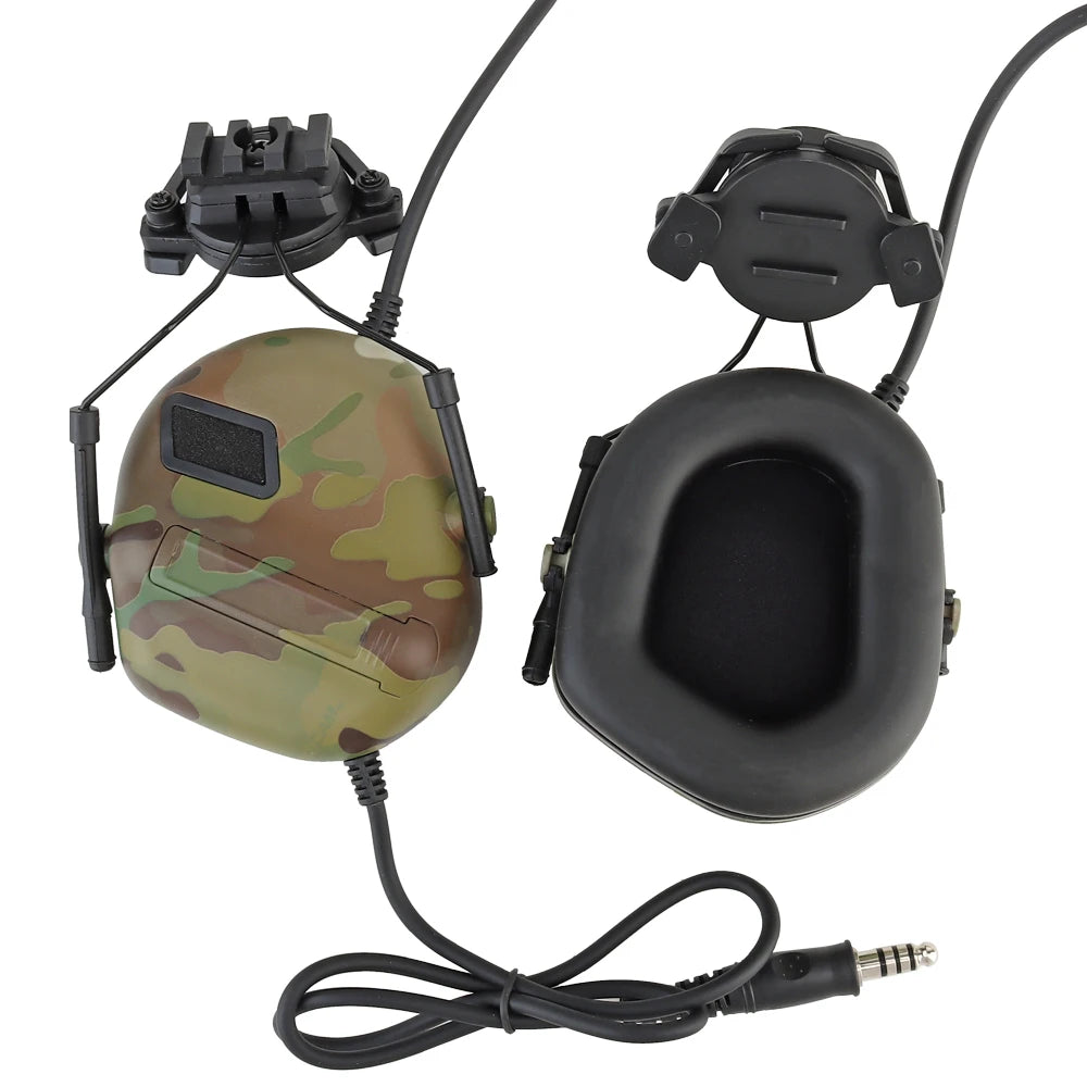 Tactical 5.0 Headset Non-picking Noise-Cancelling Headset for Helmet Headset Baofeng Radio PTT Adapter Mobile Earphone