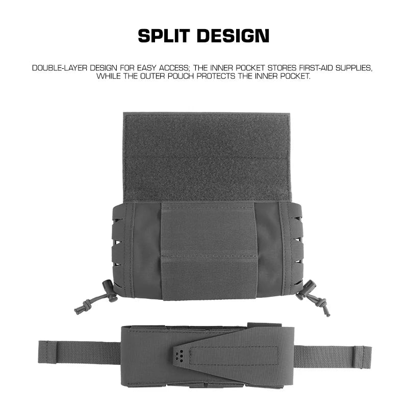 Outdoor Medical First Aid Pouch IFAK Trauma Kit EDC Storage Bag for Camping Hiking Emergency Survival Gear