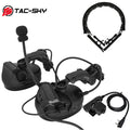TS TAC-SKY Tactical Headset Set With ARC Rail Adapter And Removable Headband For Hearing Protection Hunting Shooting