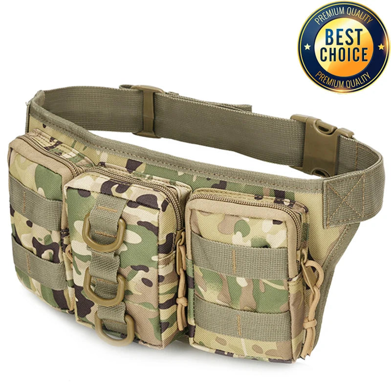Utility Waterproof Oxford Fishing Waist Bag Tactical Hiking Outdoor Fanny Pack Camping Shoulder Bum Belt Sport Waist Bags