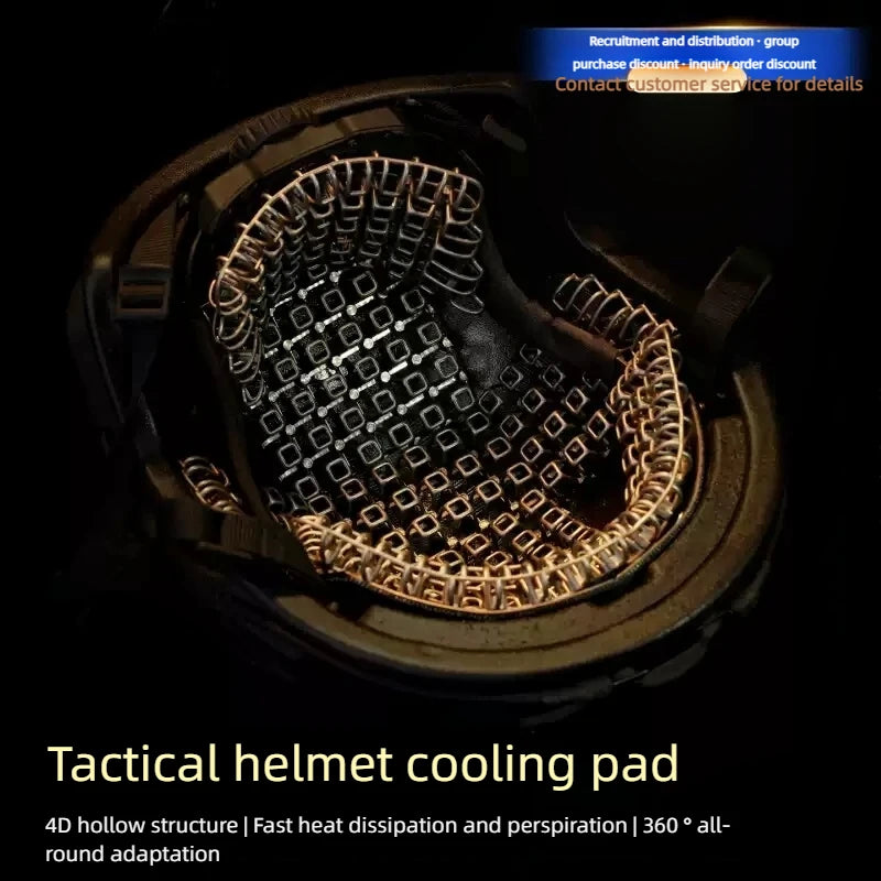 Tactical Helmet Universal Cooling Pad Breathable Ventilated Liner 3D Detachable PE Trimmable Inner Liner
