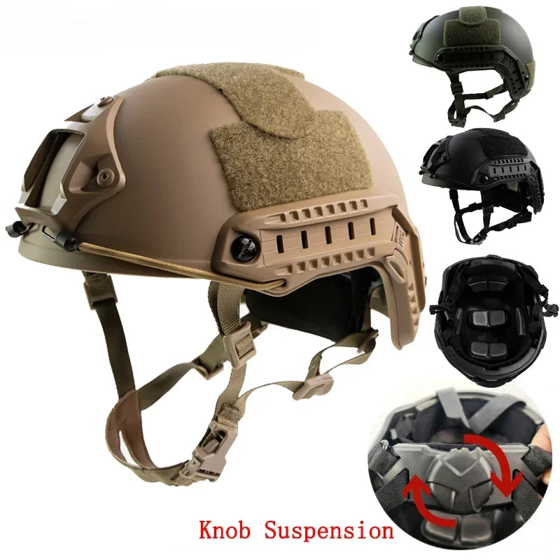 FAST Helmet MH PJ BJ Airsoft TacticsHelmets ABS Outdoor CS Paintball Shooting Game Protective Equipment