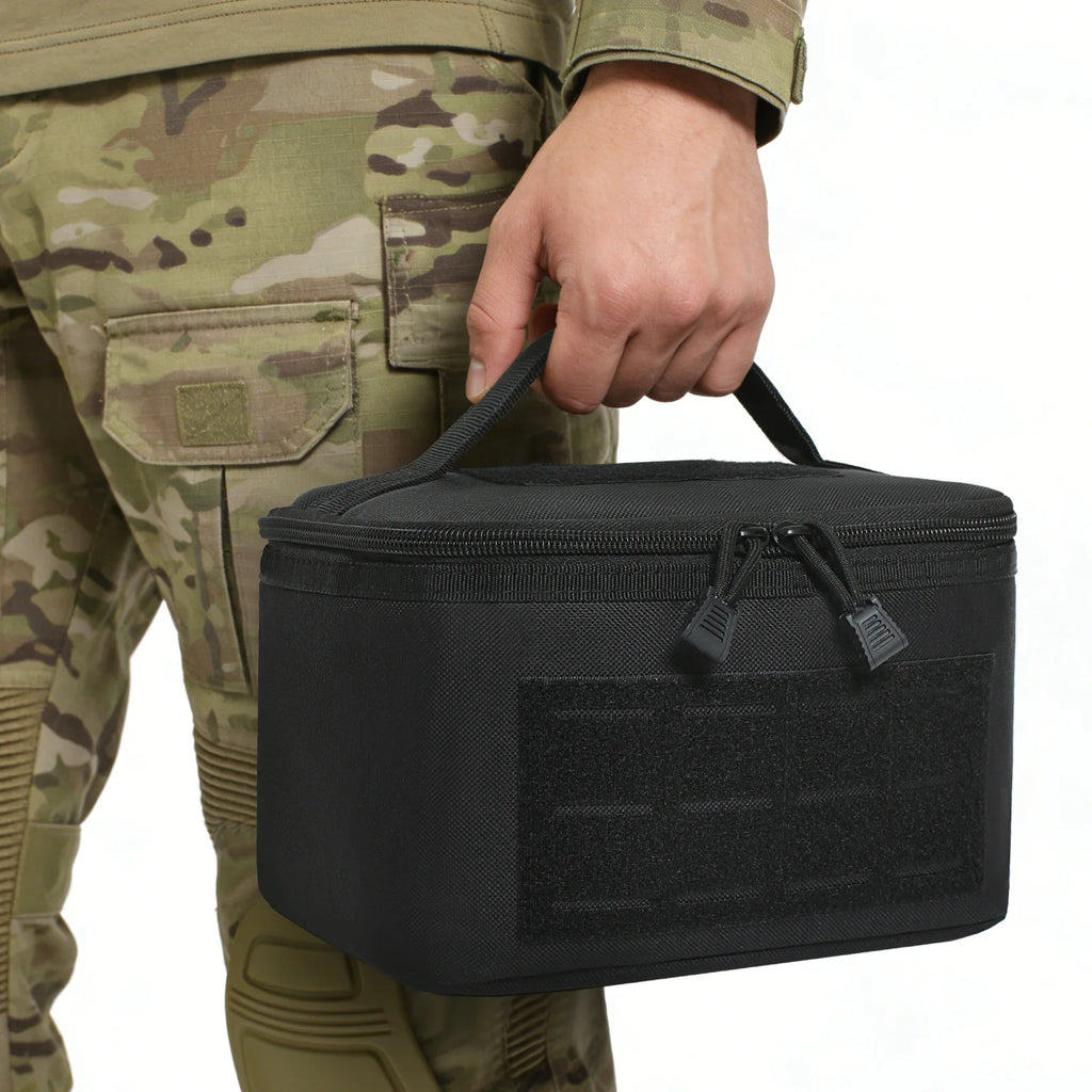 Tactical MOLLE Bullet Storage Bag Outdoor Hiking Camping Handheld Wash Bag Household Sundries Organizer Bag