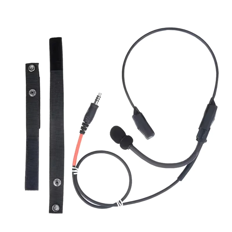 Tactical MH180 MH180-V Bone Conduction Headset Speaker Atlantic Signal Earphone Airsoft Headphone 7.0 PLUG Kenwood PTT