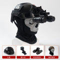 QX Tactical Kids Airsoft Helmet Set with Ghost Full Face Mask NVG Model Headphones CS COD Cosplay