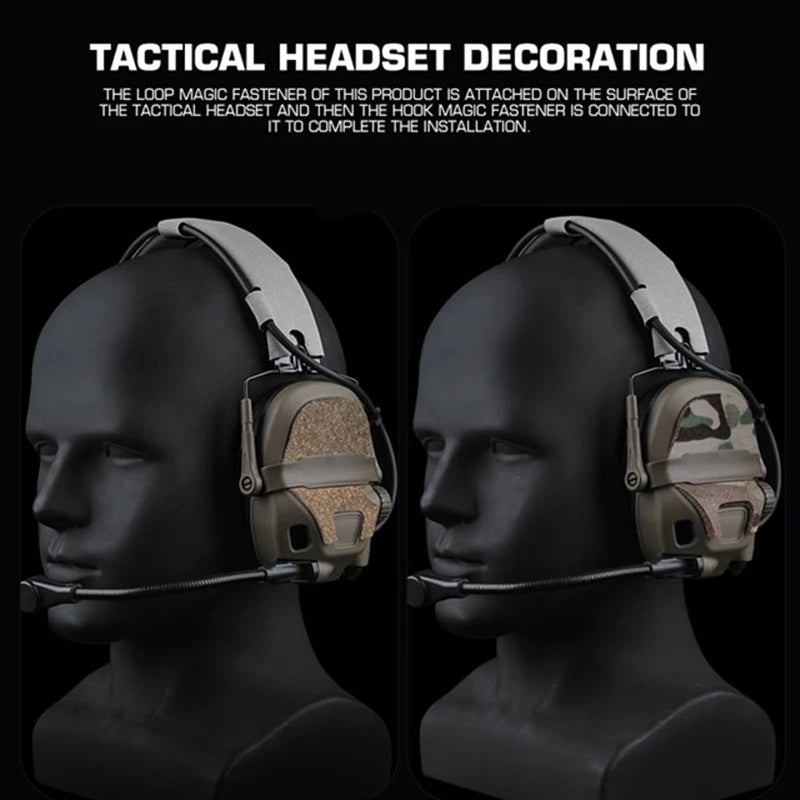 1pair GEN6 Tactical Headset Magic Fastener(AMP Style) ,Magic Patch for AMP Hunting Shooting Headphone Headset