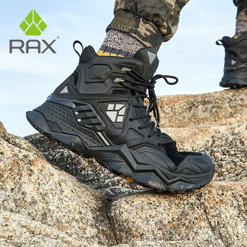 RAX Man Hiking Shoes Wear Resistant Sneakers Non Slip Camping Shoes Men Outdoor Sneaker Spring Autumn Waterproof Shoes