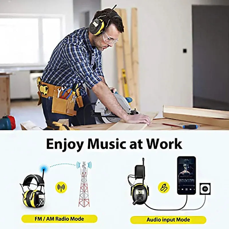 Headphone Electronic 5.0 Bluetooth Earmuffs Shooting Ear Protection for Hunting Noise Reduction Professional Tactical