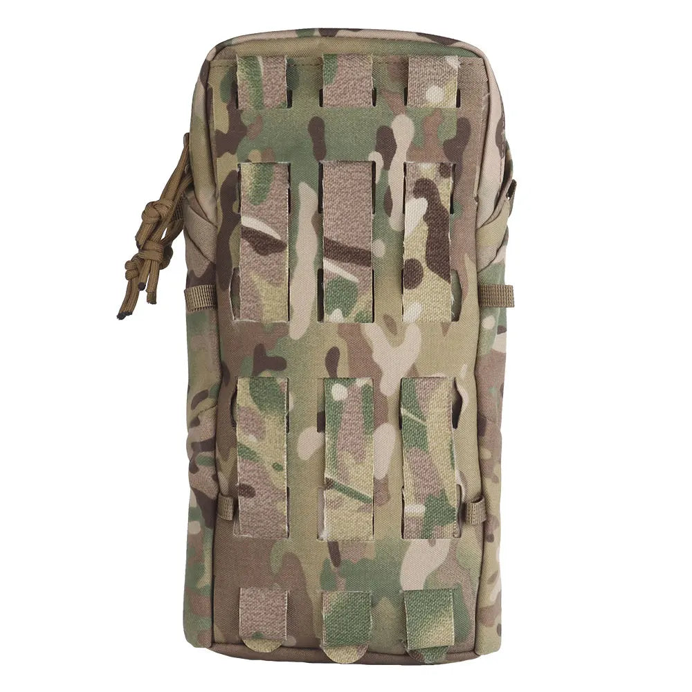Tactical Long General Purpose Pocket MOLLE 1.5L Water Bladder Utility GP Backpack FC Plate Carrier Accessories Cylindrical Bag