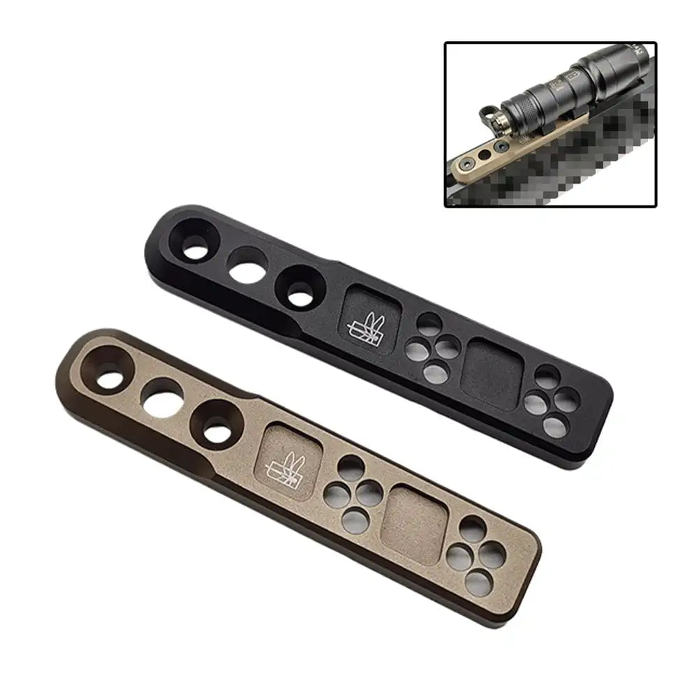 M300/M600 Support 45° Side Guide MLOK/KEYMOD Fishbone Increasing Guide Flashlight Clamp Horse for Margaap Kam Ming