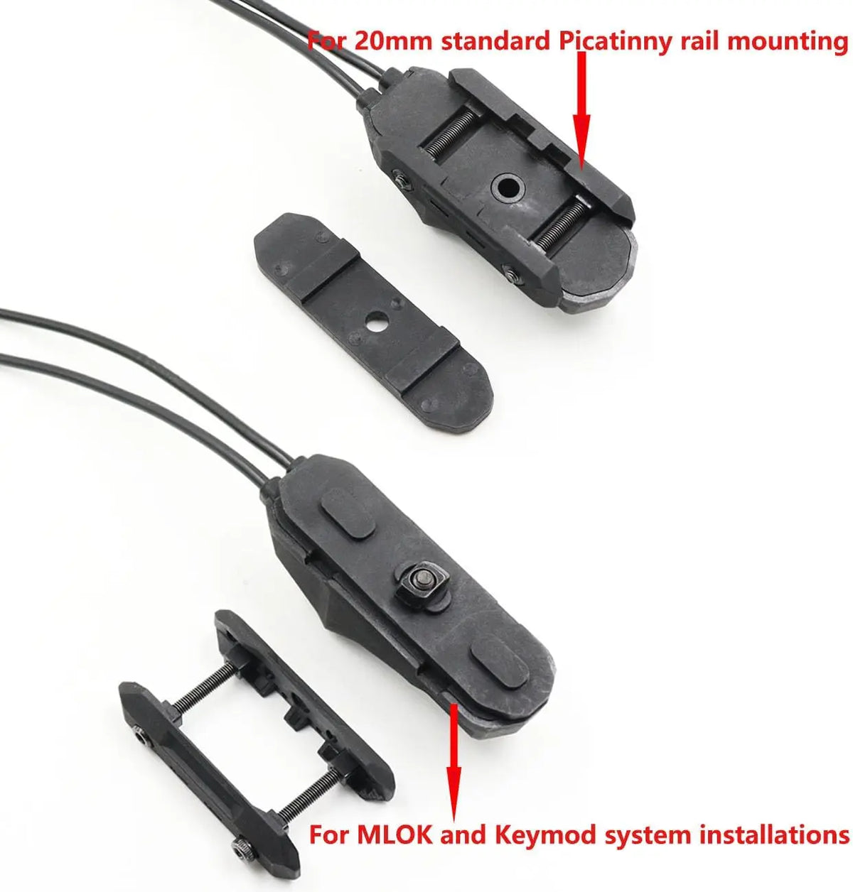 Flashlight Remote Dual Function Switch Button Tactical Airsoft Pressure Switch for PEQ-15 NGAL Laser and Tactical Flashlights