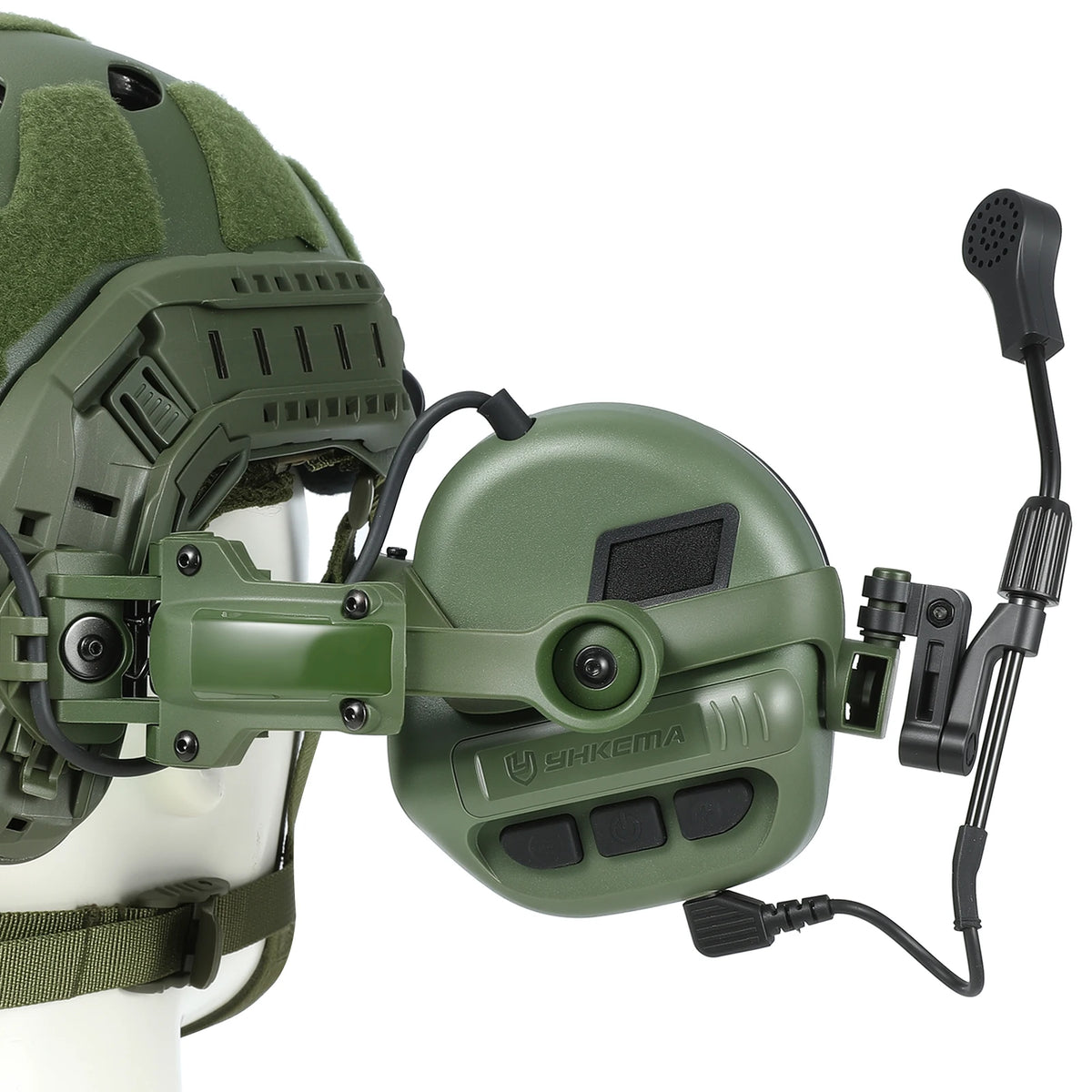 YHKEMA tactical communication headset.Shooting noise-reducing earmuffs.Protect hearing and sound amplification