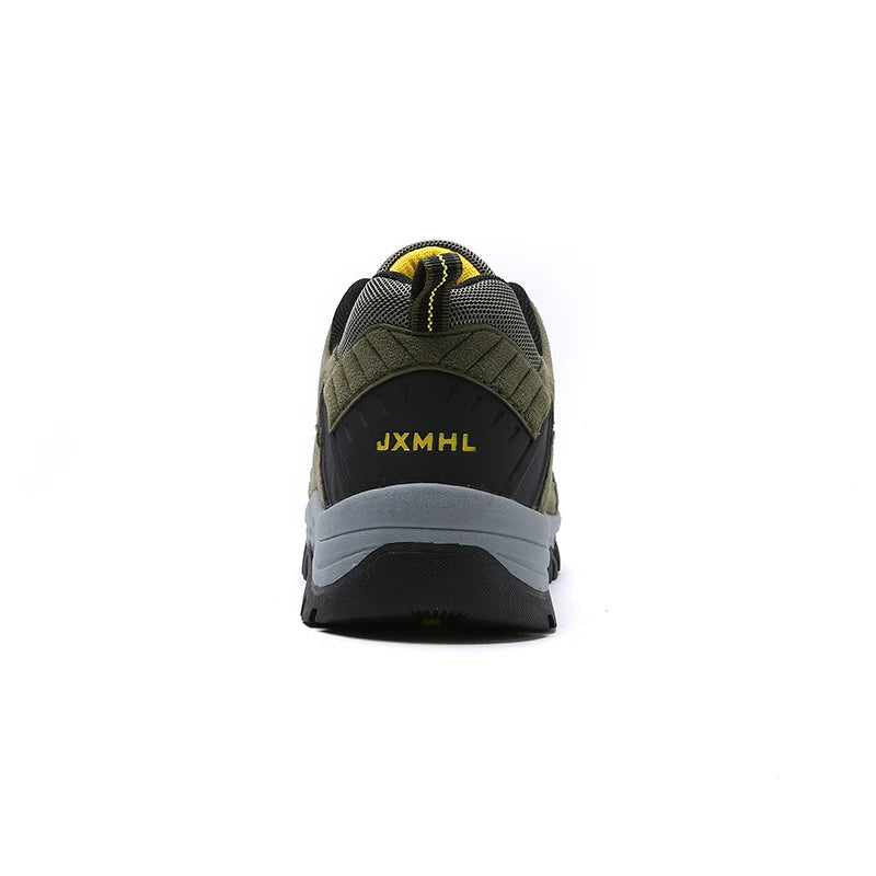 Men Hiking Shoes Suede Leather Outdoor Shoes Wear-Resistant Men Hiking Hunting Tactical Sports Shoes