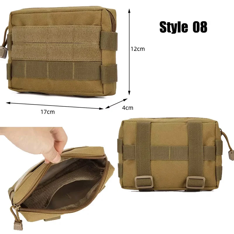 OPHIDIAN Bags Molle Pouches Gear Waist Bag Men Phone Pouch Camping Hunting Accessories Belt Fanny Pack EDC Pack