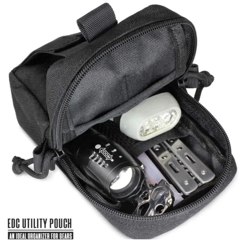 Tactical Molle Pouch Waist Bag Outdoor Men EDC Tool Pouches Utility Gadget Organizer Vest Fanny Pack Purse Mobile Phone Case