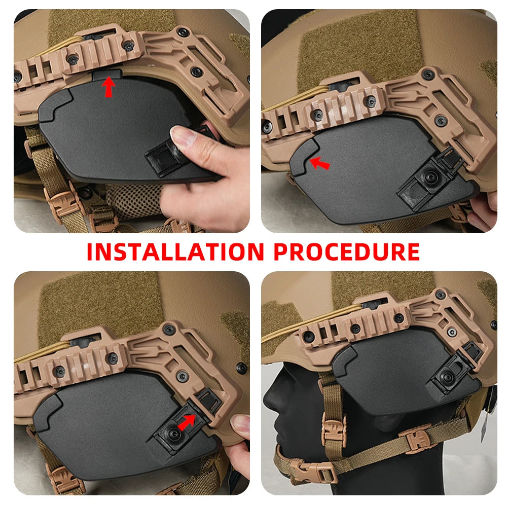 Helmet Ear Protection Accessories Helmet Side Accessories Suitable For Air Gun Wendy3.0 Helmet Accessories Track Face Protection