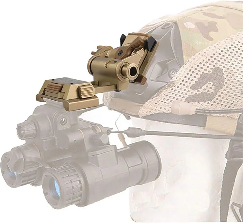 BOOIU L4G24 NVG Tactical Fast Helmet Mount Metal/Nylon Holder Bracket For PVS15/18 Goggles Night Vision Stent Helmet Accessories