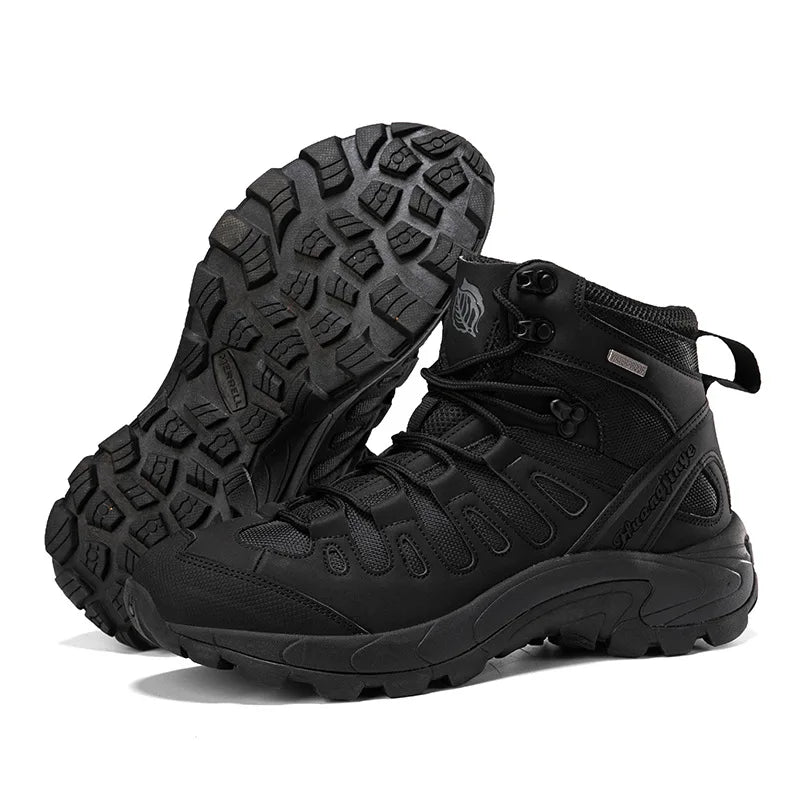 Topfight Big Size 47 46 Men's Outdoor Field Training Hiking Military Boots Hunting Trekking Camping Anti-Slip Ankle Boots