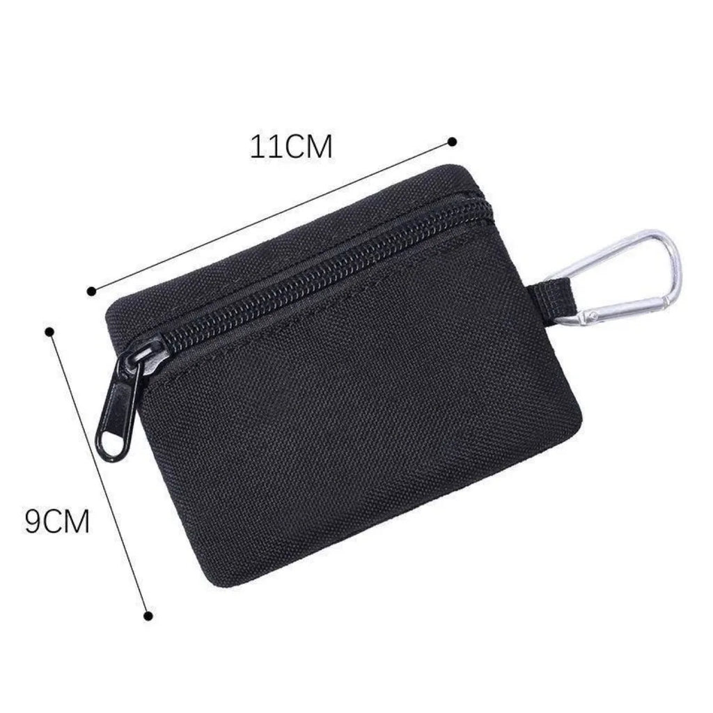 Simple Outdoor Tactical Key Bag Zipper Coin Purse Headphones Storage Card Bag Small Wallet Mini Tools Bag