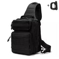 Multi pocket shoulder storage bag with large capacity and quick release buckle design, large sports chest bag