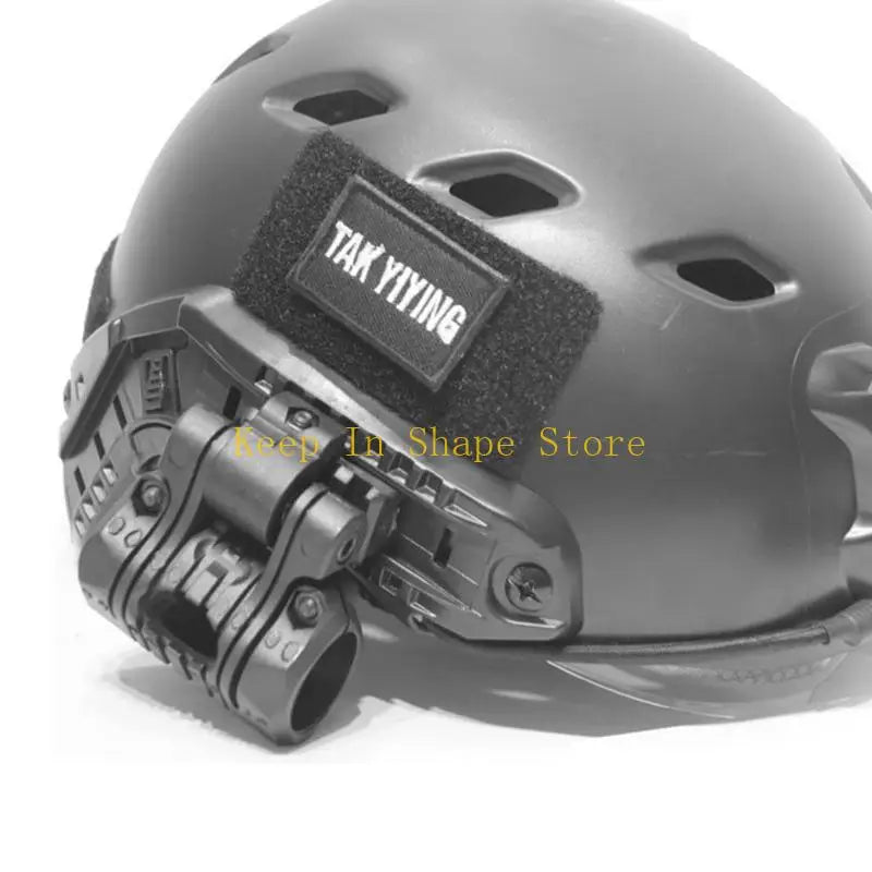 U1JC Flashlight Holsters Quick Release Flashlight Holder Clamp Clip Fast Helmet Torch Mount Fast Helmet Mount Torch Holder