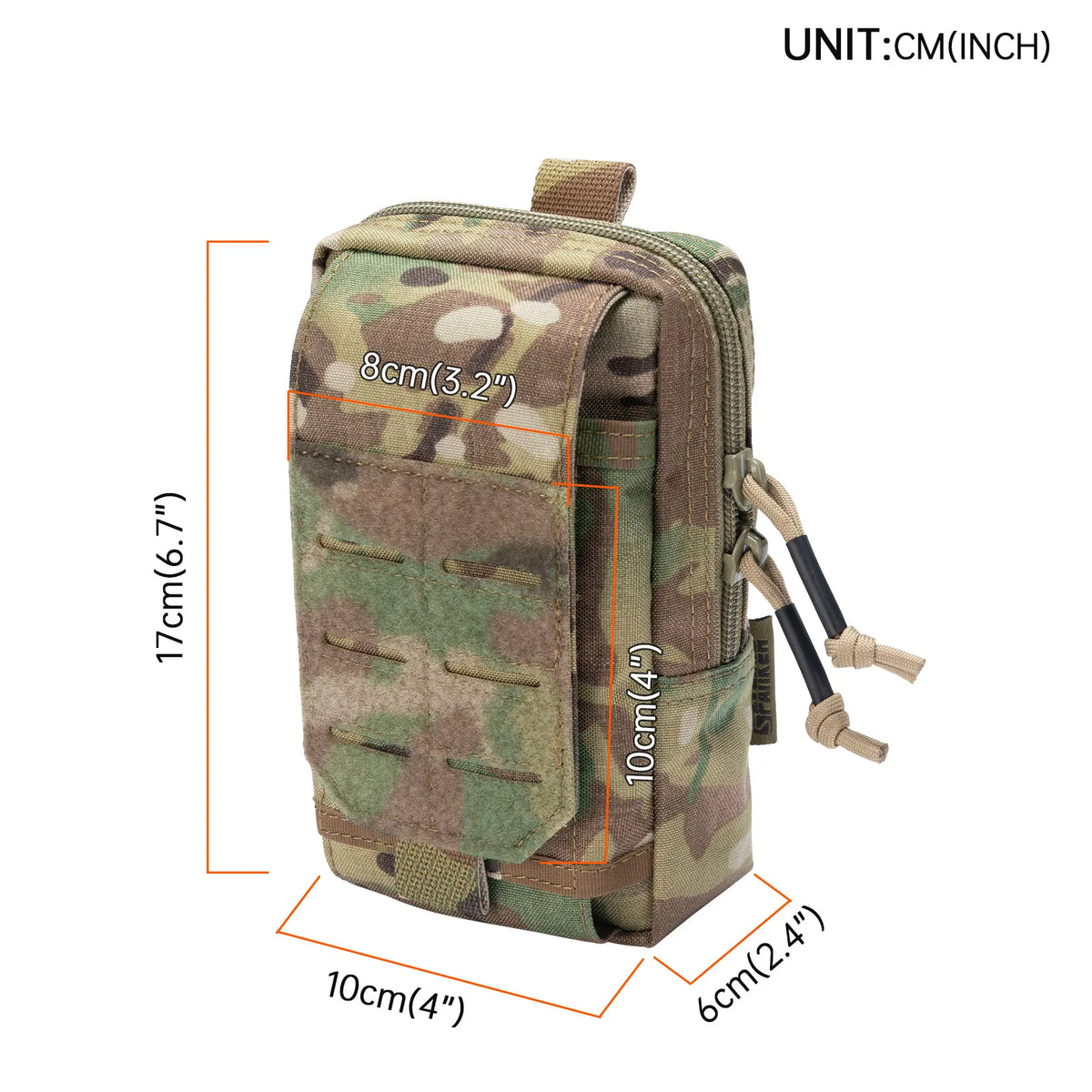 Tactical Bag EDC Molle Tool Zipper Waist Accessories Pouches Durable Phone Bags Camouflage Hunting Airsoft Magazine Pouch