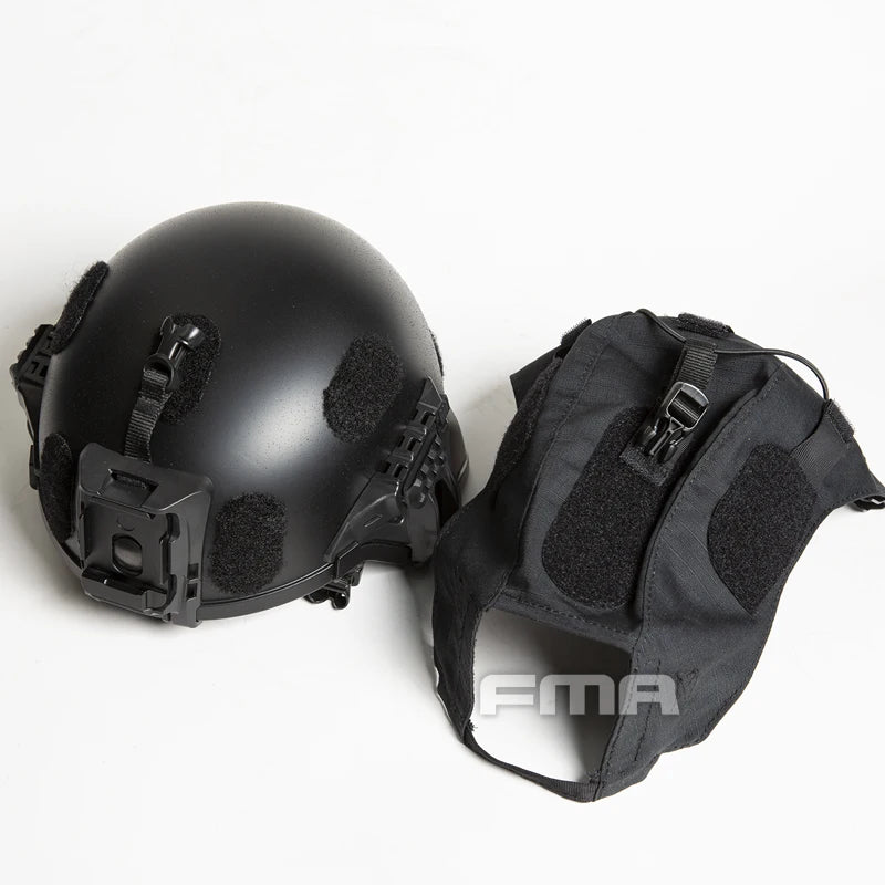 FMA Outdoor Tactical Combat IHPS Helmet Heavy Version 19 Series Helmet V-shaped Guide Rail 7mm Thick Helmet w/Cover