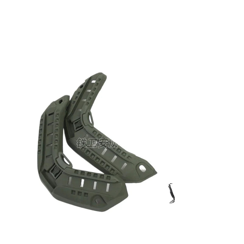 Tactical Helmet with ARC Rail System Nylon Shell and Adjustable Elastic Hook Loop for Maritime Use Compatible with FAST