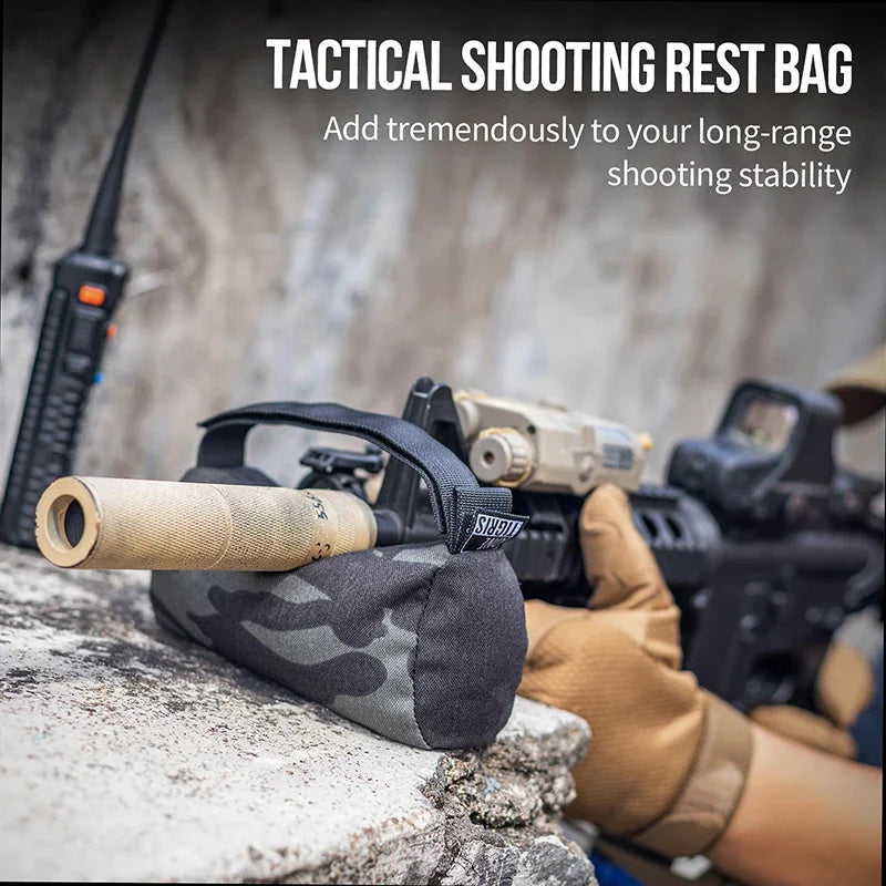 ONETIGRIS Sniper Shooting Bag Front Rear Bag Target Stand Rifle Support Sandbag Bench Unfilled Tack Driver Hunting Rifle Rest