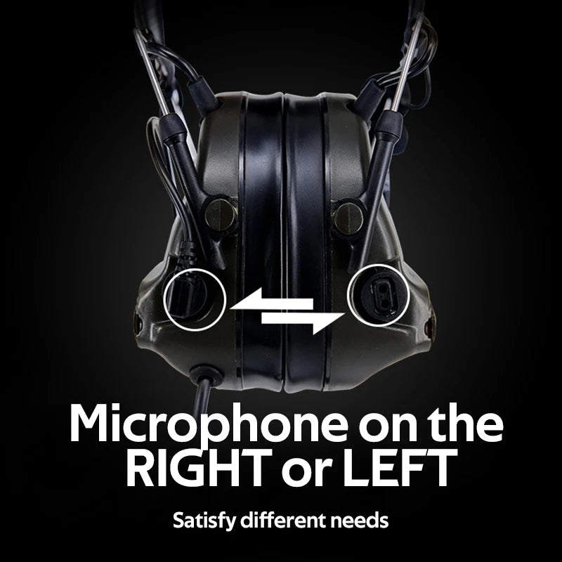New Version FCS-Tactical Cm III 3 Headset Noise Reduction Headphone Earmuffs Shooting Protector for Walkie-Talkie PTT Radio