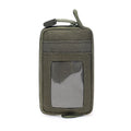 Tactical Waterproof Card Pack Outdoor EDC Pouch Key Purse Wallet Travel Kit Coin Purse With Card Slots Pack Zipper Waist Bag