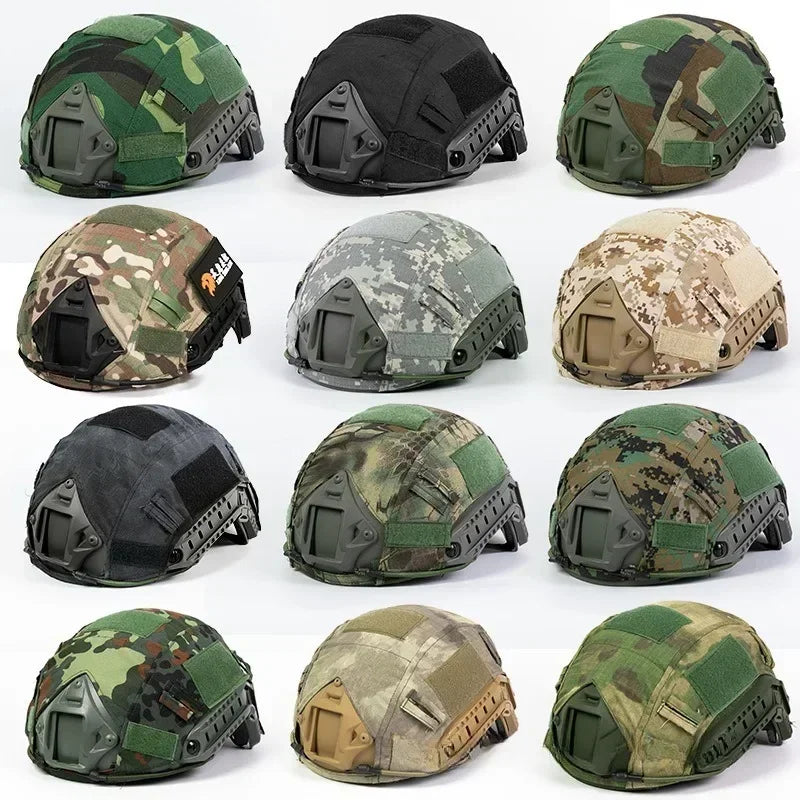 Fast Tactical Helmets Cover  Fans CS Field Equipment Camouflage CP Camouflage Helmets Cover  Dark Night Camouflage