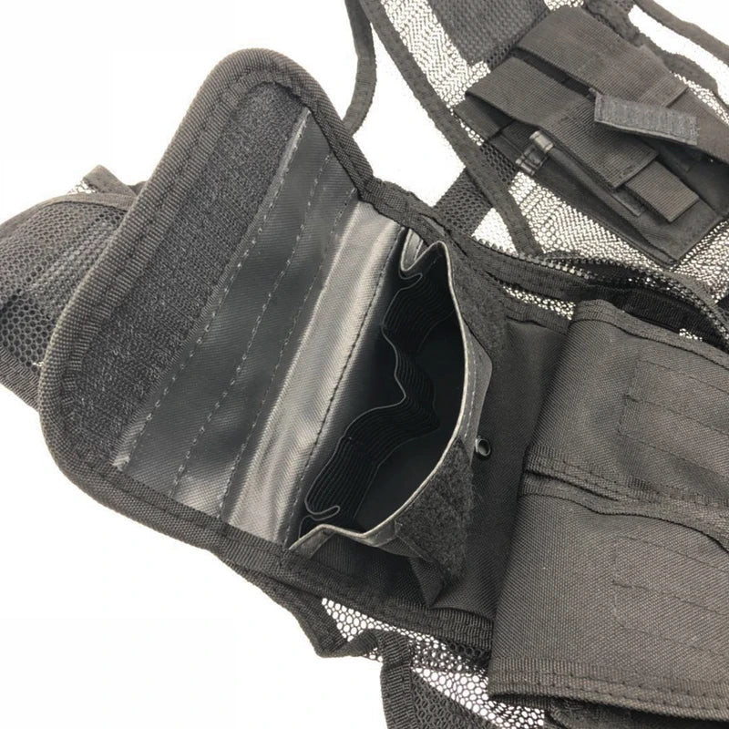 Tactical Adjustable Vest for Men and Women Mesh Vest Outdoor Sports Photographer Vest Fishing Hunting with Pockets