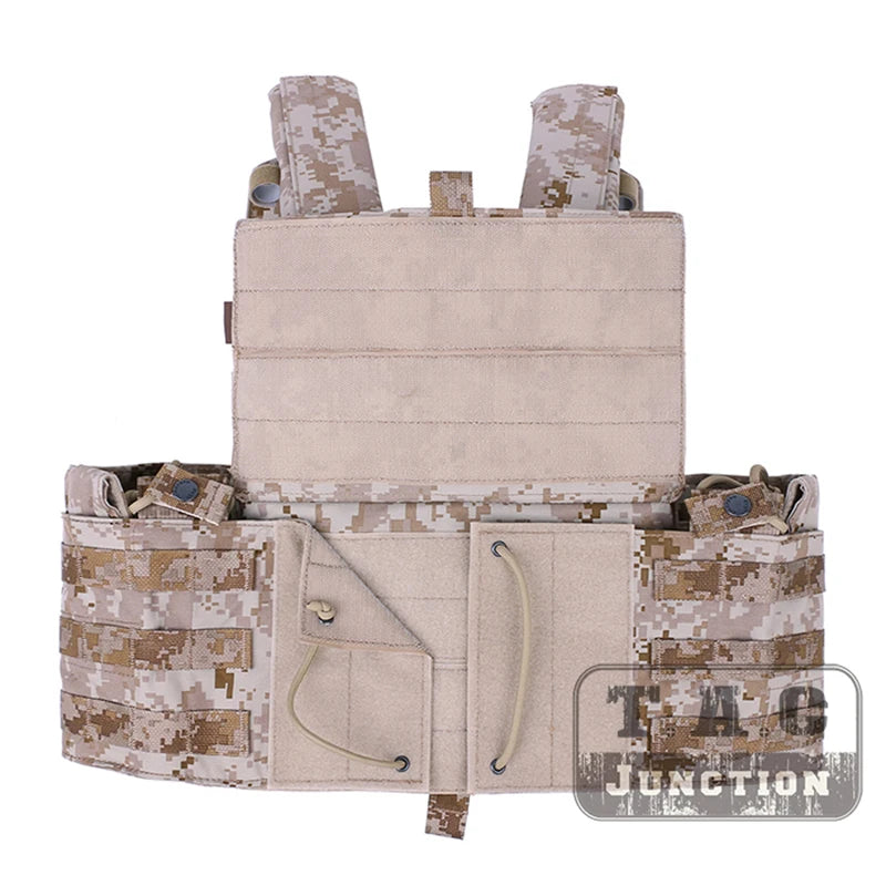 L LBT-6094 Men's AOR1 Color Tactical Combat Vest MOLLE Modular Plate Carrier with Pouches Tactical Vest for Men