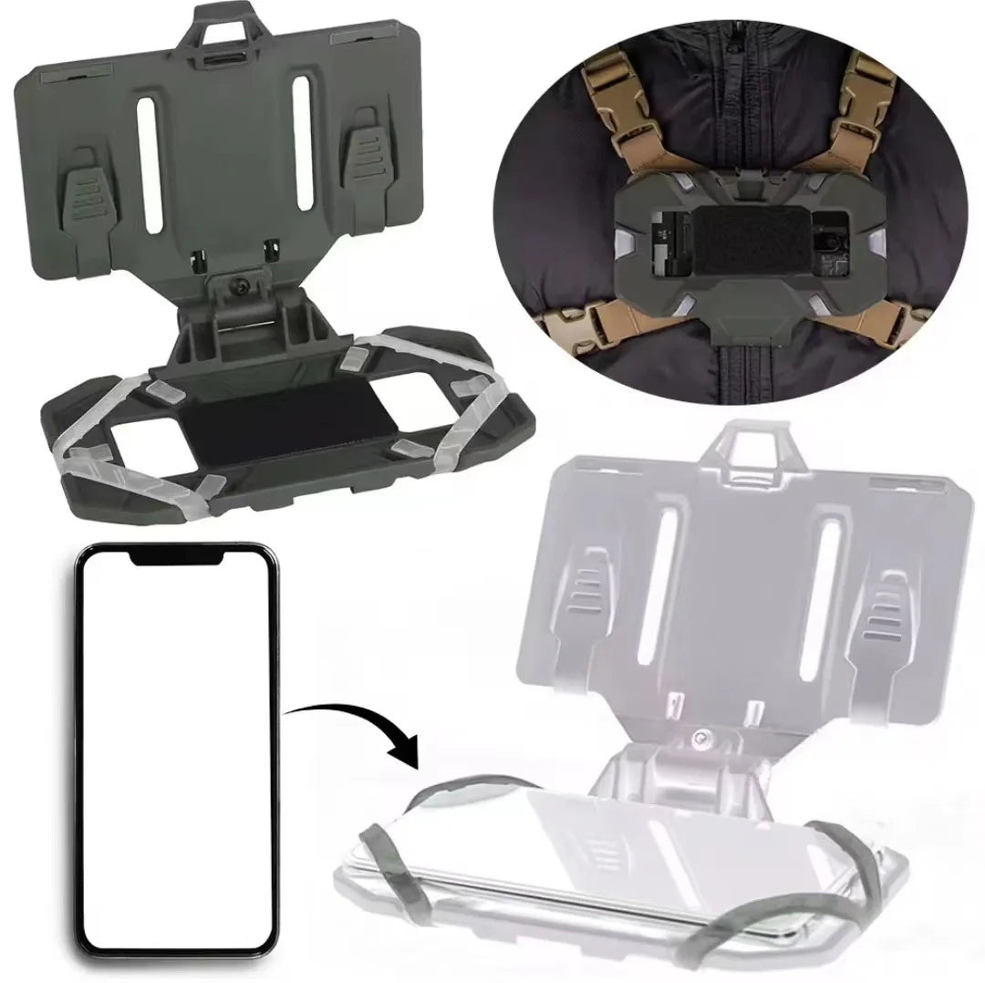 Tactical MOLLE Folded Navigation Board Mobile Phones Navigator Holder Vest Chest Bag Admin Panel Hunting Vest Accessories