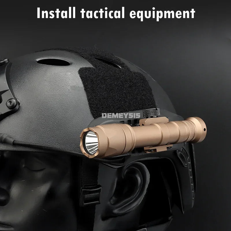 Tactical Picatinny Mount Adapter for ARC Rail Equipped ACH / Fast / MICH Combat Helmet Adjustable 360 Degrees ARC Guide Rotation