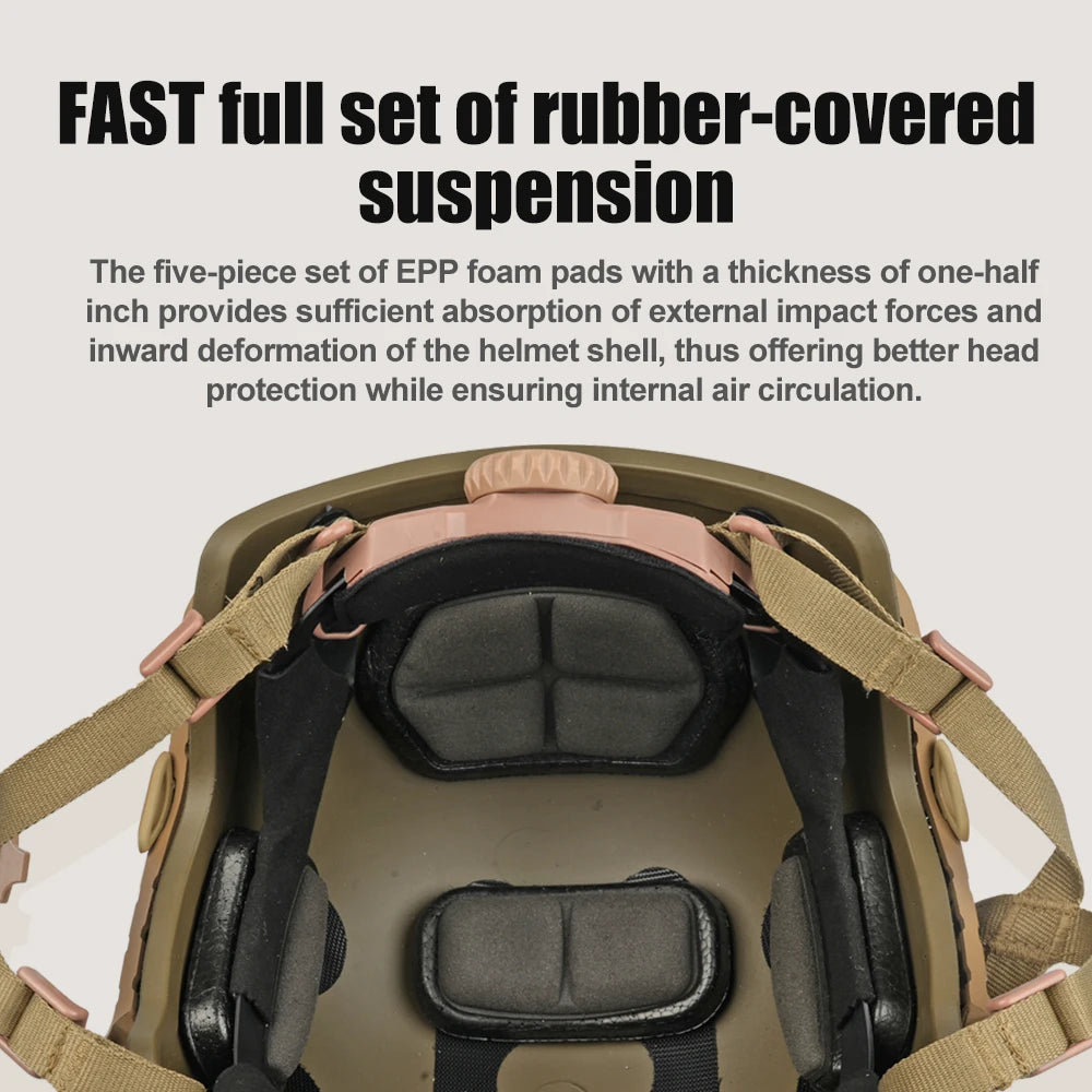 USMC ECH/MICH2001 High Cut Ballistic Helmet - New Fiberglass Operational Tactical Helmet (Civilian Security Use)