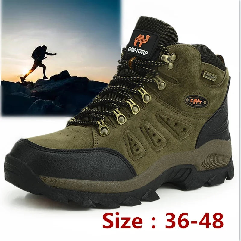 Men Boots Classic Outdoor Sports Hiking Shoes Trekking Foot Wear Winter Boot Non Slip Warm Seakers For Man Zapatos Para Hombre