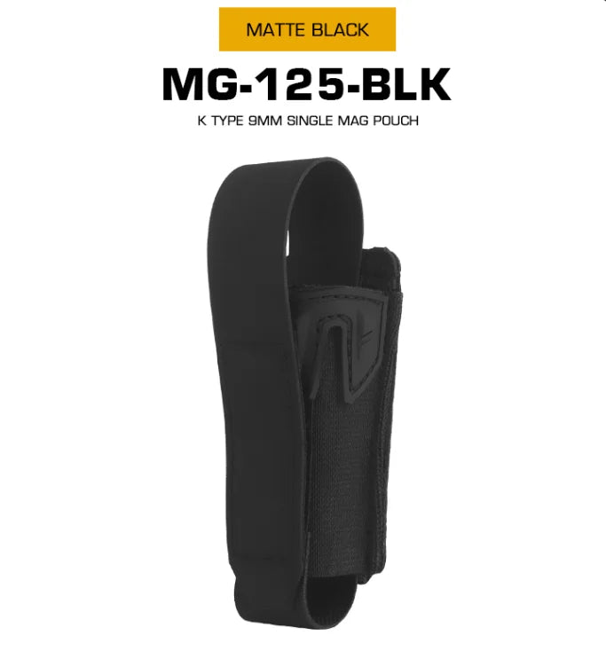 New multi-functional MOLLE clip K-type 9mm Mag bag with elastic fixation 9mm hunting accessories single Mag bag