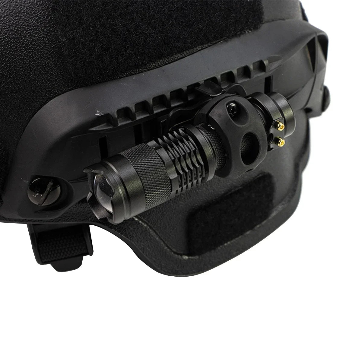 Tactical Fast Helmet Light Holder Wing Rail Mount Flash Light Clamp Side Rail Mount 1 / 1.2 inch / 30mm Flashlight Clip