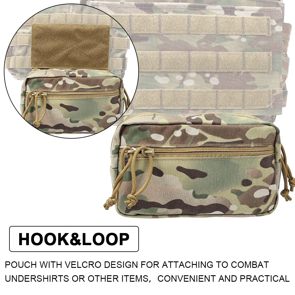 Tactical Vest Dangler Drop Pouch Mini Abdominal Dump Drop Pouch Fanny Pack for JPC CPC LBT D3CR MK3 MK4 Plate Carrier Storage